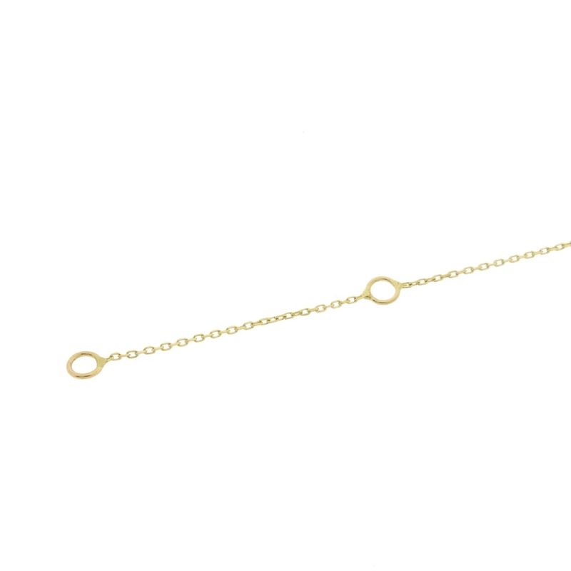 Image 11 of Gold necklace with a fixed pendant; Cross with zirconia | 42.5 cm - 45.5 cm