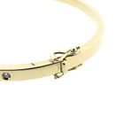 Image 6 of Gold slave bracelet with diamonds; Size S/M