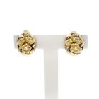 Image 1 of Two-tone gold-plated clip-on earrings with pearl