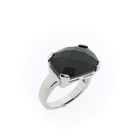 Image 1 of Silver ring with onyx