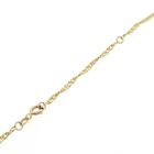 Image 7 of Gold twisted gourmet link necklace | 40.5 cm - 46 cm