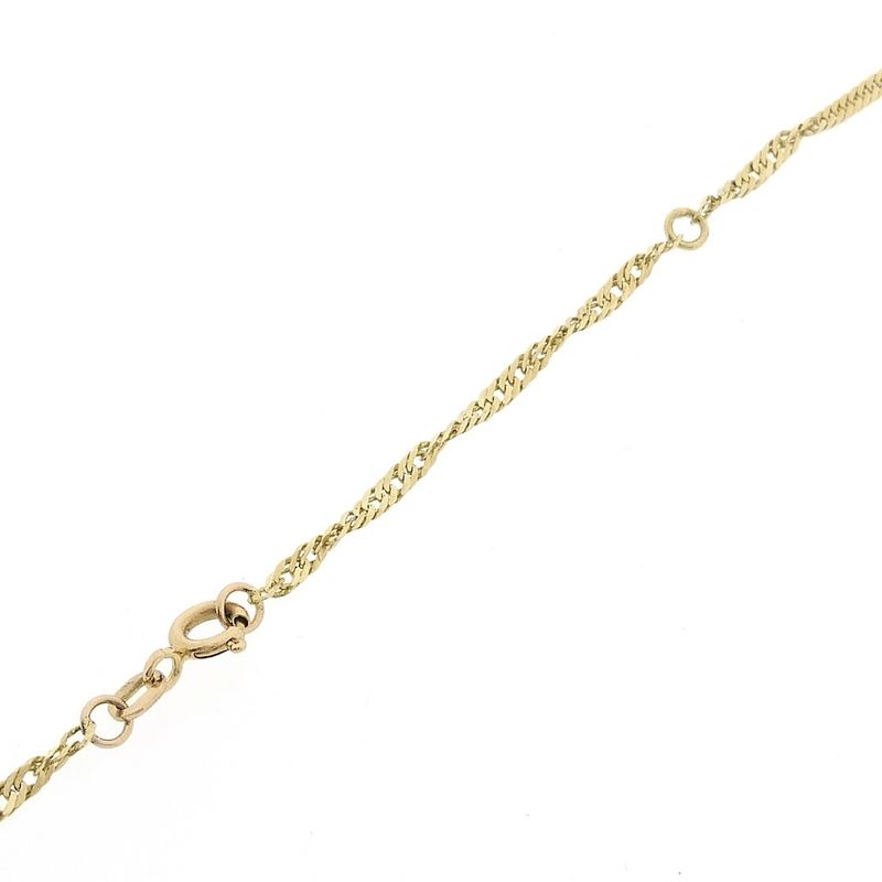 Image 7 of Gold twisted gourmet link necklace | 40.5 cm - 46 cm