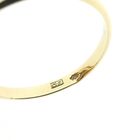 Image 5 of Gold ring set with synthetic orange/red sapphire