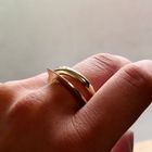 Image 9 of Solid Gold Ring with Organic Design