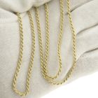 Image 10 of Gold long twisted link chain