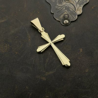 Image 2 of Gold pendant of a cross