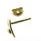 Image 8 of Gold stud earrings with diamonds