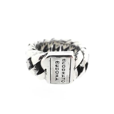 Image 2 of Silver Buddha to Buddha ring chain