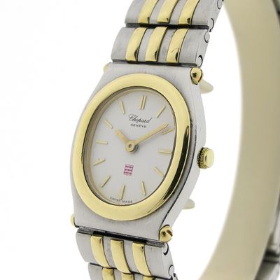 Image 2 of Chopard Monte Carlo; Vintage goud/stalen dames horloge