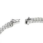 Image 8 of White gold herringbone link bracelet with 0.525 ct diamonds.
