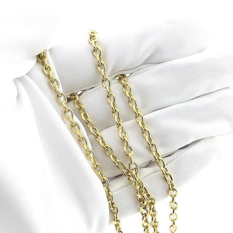 Image 5 of Gold anchor link necklace