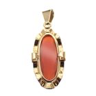 Image 4 of Vintage gold pendant with carnelian