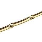 Image 7 of Two-tone gold fantasy link necklace | 42.5 cm - 46.5 cm