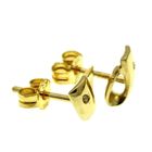 Image 2 of Gold stud earrings with diamond 0.01 ct.