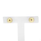 Image 1 of Gold stud earrings with round button