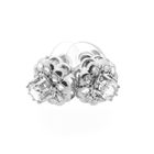 Image 11 of White gold entourage stud earrings with diamond; 1.20 ct.