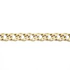 Image 6 of Gold flat gourmet link bracelet | 18.5 cm