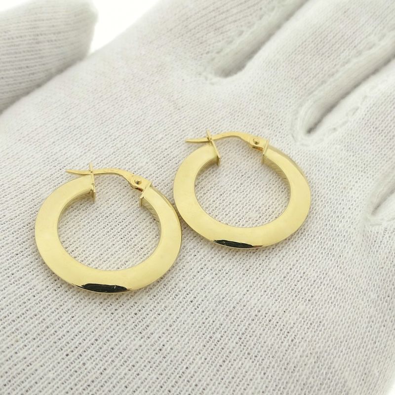 Image 10 of Gold earrings Ø 22.5 mm
