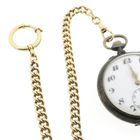 Image 7 of Solid vintage gold watch chain; Chatelaine (for a pocket watch)