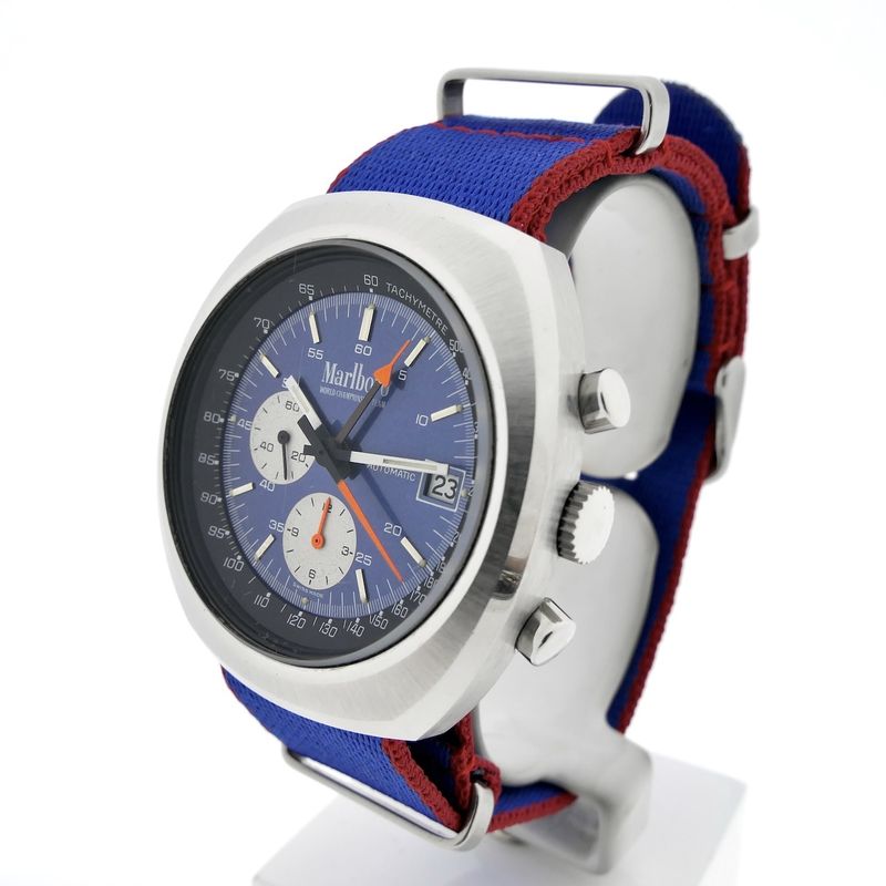 Image 2 of Marlboro World Championship Team 9801-72; Vintage Lemania 1341 chronograph men's watch