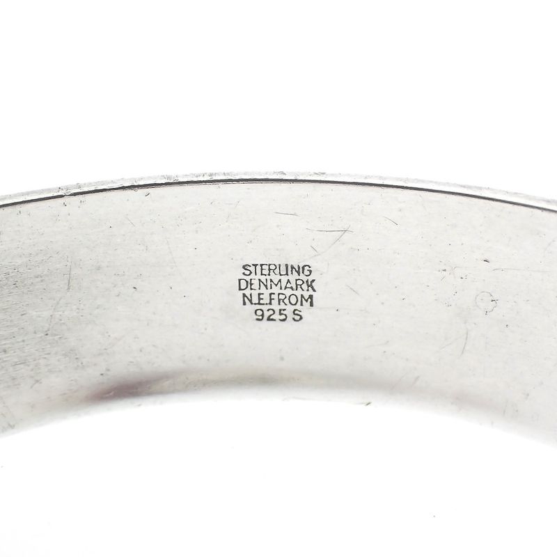 Image 7 of Silver vintage bracelet with crystal; N.E. From | Ø 56.5 mm