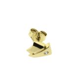 Image 5 of Gold stud earrings with diamond; 0.02 ct.