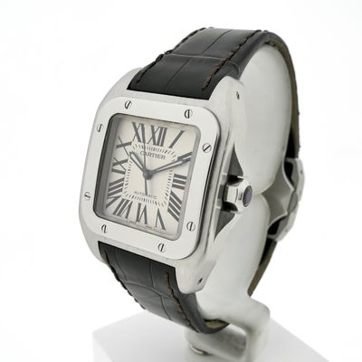 Cartier Santos 100 'Medium' Automatic 2878; Unisex watch Image 2 of Cartier Santos 100 'Medium' Automatic 2878; Unisex watch