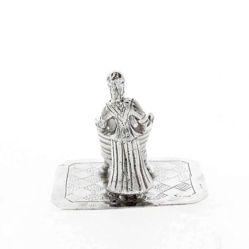 Image 5 of Antique Amsterdam silver statuette of a lady