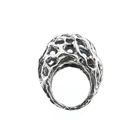 Image 5 of Silver domed artistic ring