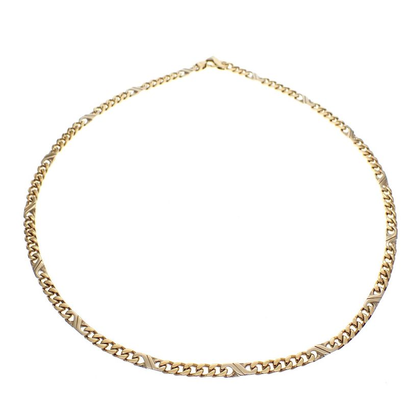 Image 5 of Two-tone gold men's necklace | 45 cm