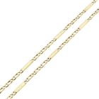 Image 6 of Gold closed Figaro link chain | 50 cm