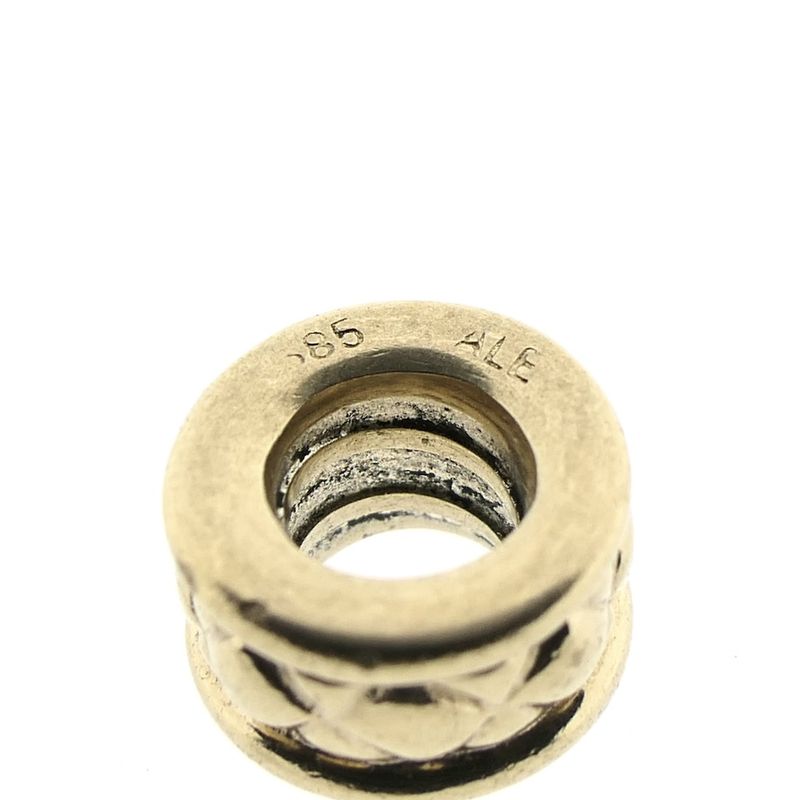 Image 4 of Pandora spacer; Gold; Criss Cross Charm