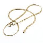 Image 9 of Gold flat gourmet link chain