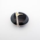 Image 5 of White gold brooch with onyx