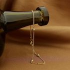 Image 2 of Gold gourmet link bracelet with beads | 18.5 cm