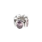 Image 3 of Pandora charm; Silver; Oval Lights