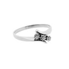 Image 9 of White gold ring with diamond | 0.03 ct.