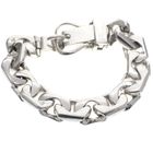 Image 1 of Solid silver bracelet with buckle closure | 21 cm