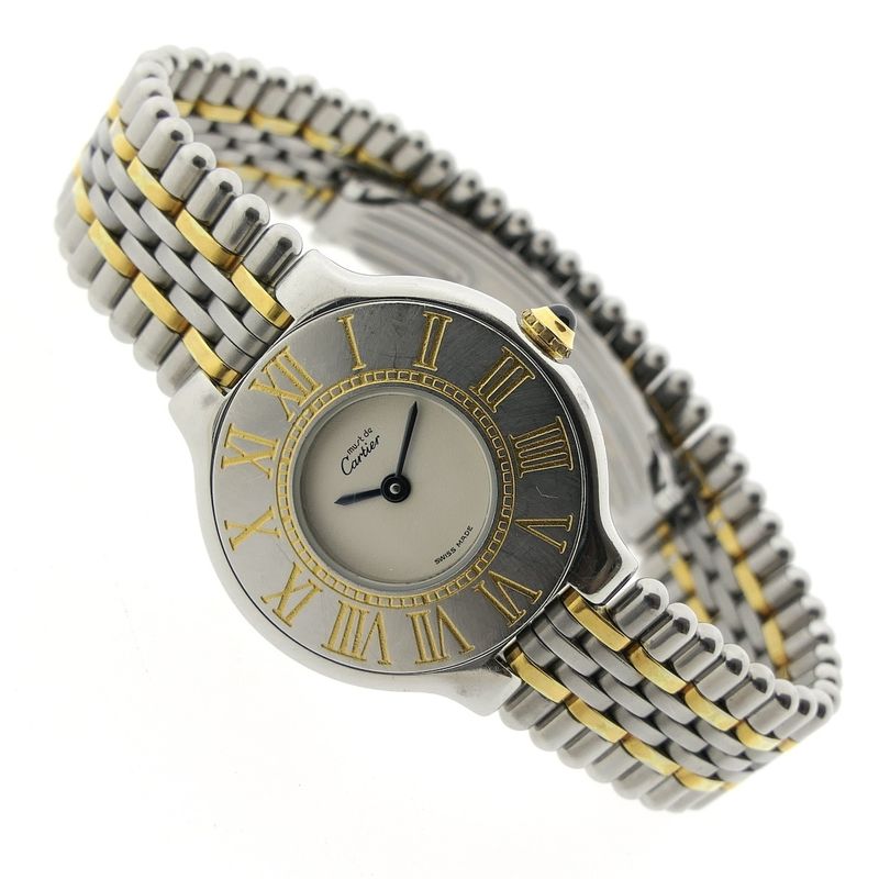 Image 5 of Cartier Must 21; Gold/steel women's watch