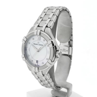 Maurice Lacroix AIKON AI1006-SS002-170-1; Women's watch with mother-of-pearl dial and diamonds Image 2 of Maurice Lacroix AIKON AI1006-SS002-170-1; Women's watch with mother-of-pearl dial and diamonds