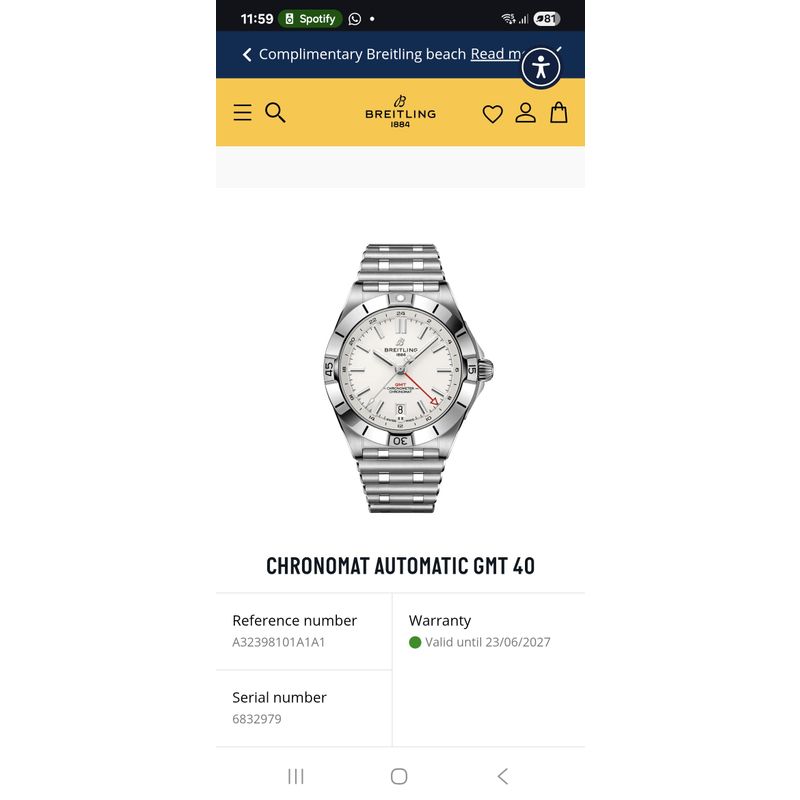 Image 21 of Breitling Chronomat GMT 40; Automatic men's watch