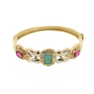 18K Gold Oriental Slave Bracelet | Ø 60 mm Image 1 of 18K Gold Oriental Slave Bracelet | Ø 60 mm