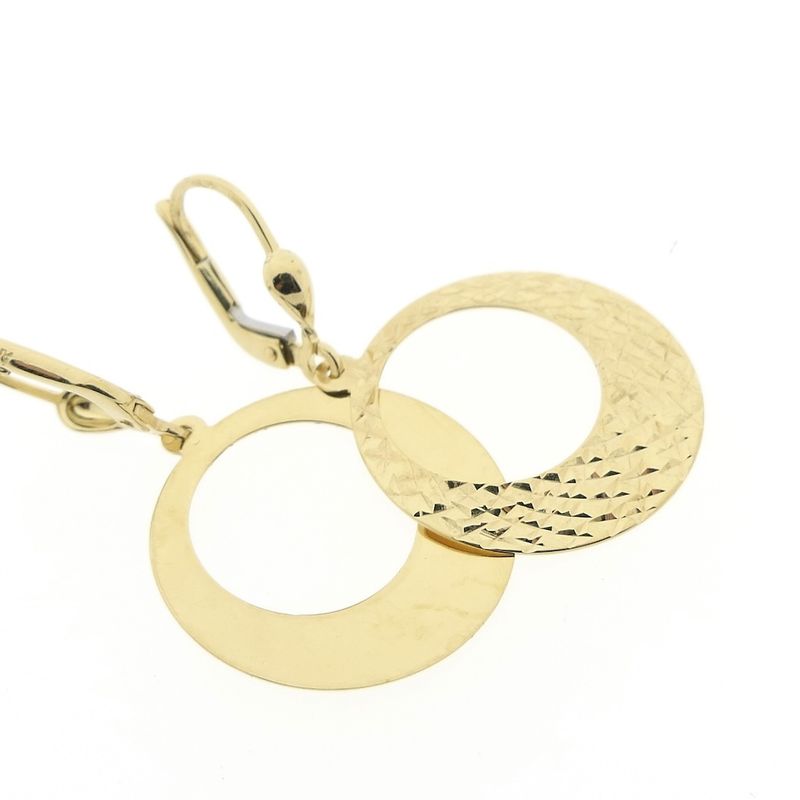 Image 6 of Round gold earrings