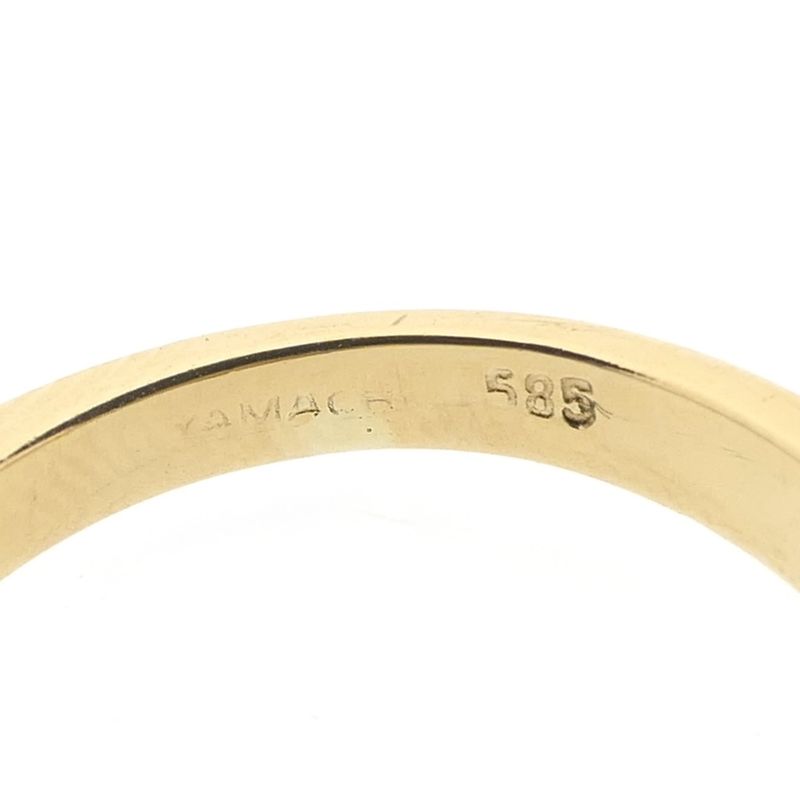 Image 6 of Gold solitaire ring with diamond; 0.15 ct.