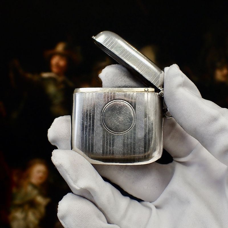 Image 5 of Silver antique matchbox/tinderbox