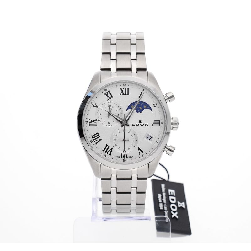 Image 1 of Edox Les Vauberts Moonphase Chronograph 40008-3M-AIN; Men's watch