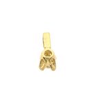 Image 3 of Gold minimalist pendant with zirconia