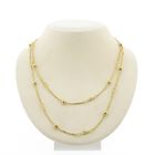 Image 1 of Gold long necklace with decorative details | 90 cm