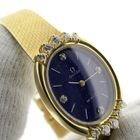 Image 13 of Omega Deville; 18k gold watch with lapis lazuli dial and diamonds