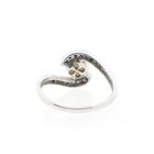 Image 4 of 18k White Gold Ring with Pearl and Diamonds